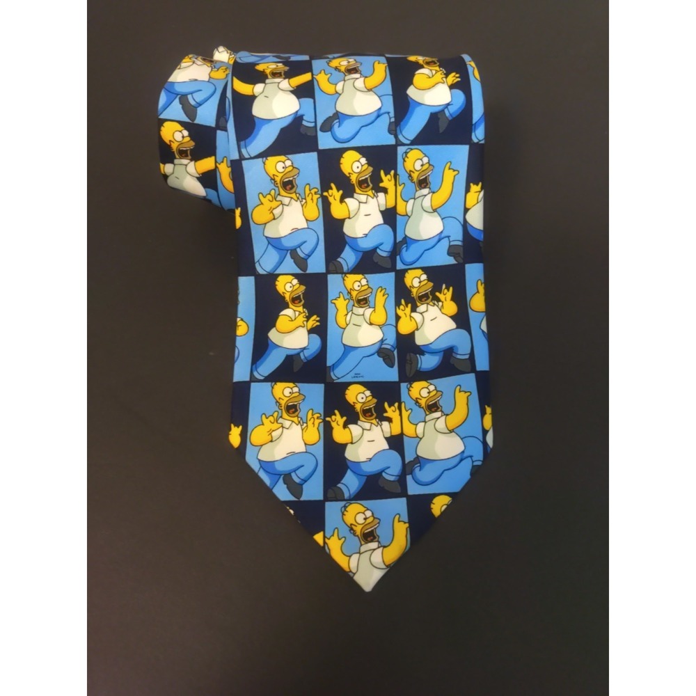 the simpsons matt Groening Homer Multi Color‎ Novelty 57" Tie